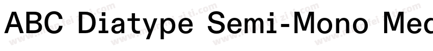 ABC Diatype Semi-Mono Medium字体转换